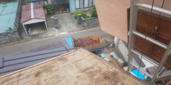 魚津市にて戸建て住宅の降替え,締直し工事