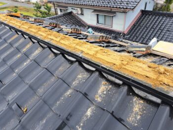 富山市にて戸建て住宅の棟積替え工事