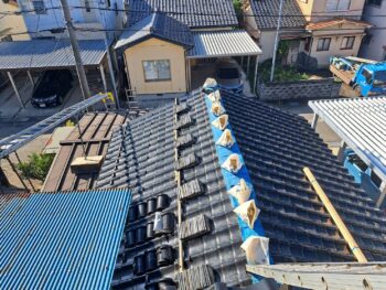 富山市にて戸建て住宅の棟積替え工事